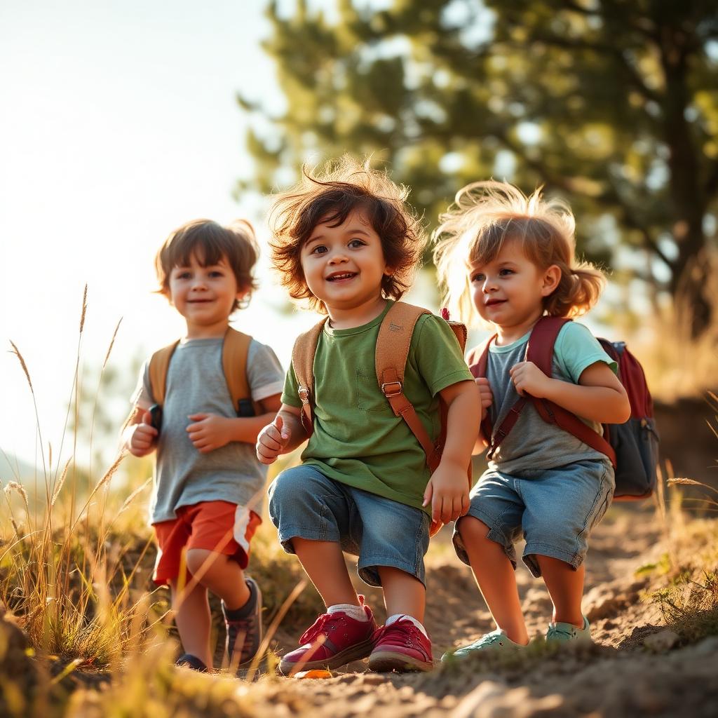 Kinder beim Ferienprogramm im Freien